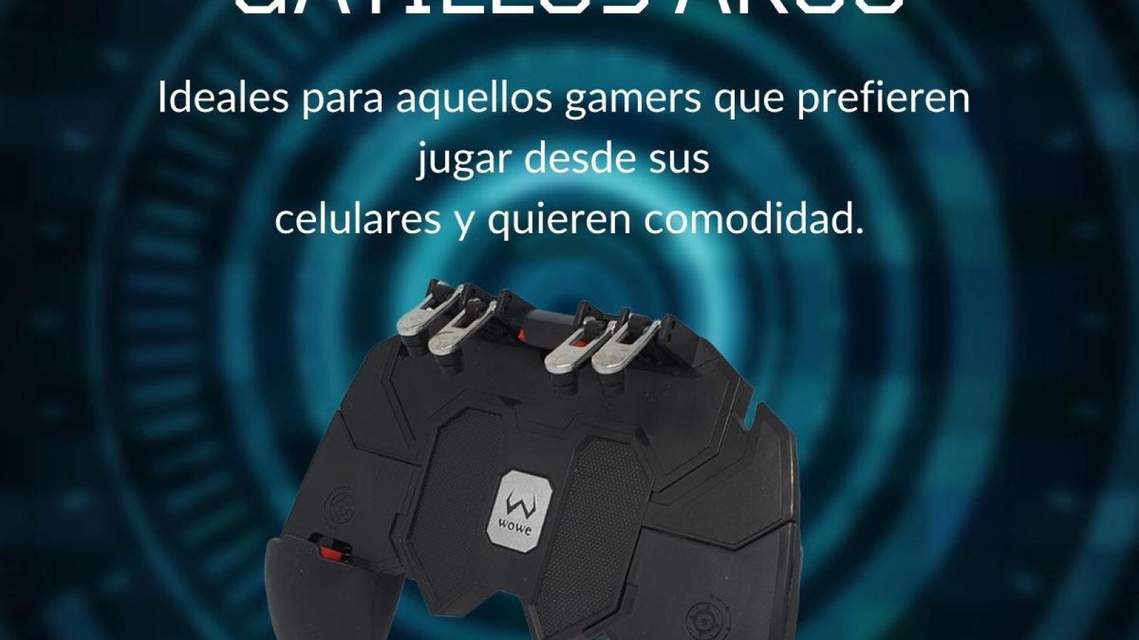 Controlador de juego móvil de 6 gatillos para operar con 6 dedos