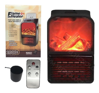 Ripley - CALEFACTOR TIPO CHIMENEA CONTROL REMOTO USB