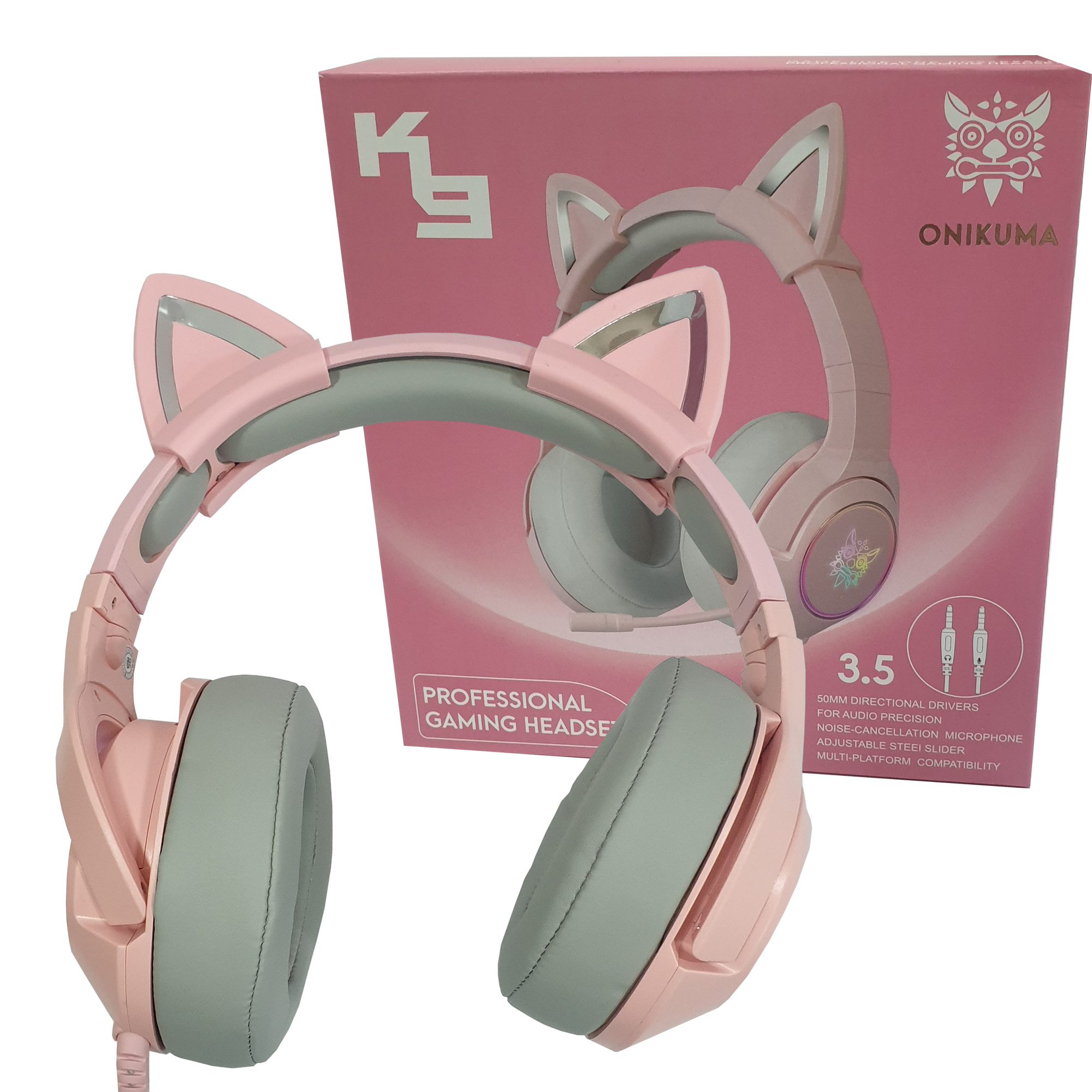 Diadema gamer gato cheap